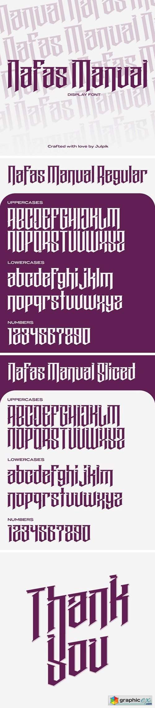 Nafas Manual Display Font