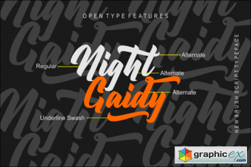 Night Gaidy Font