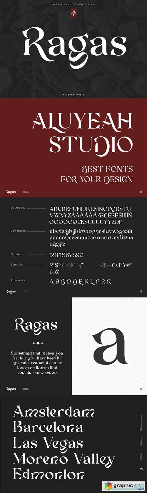 Ragas - Modern Display Typeface