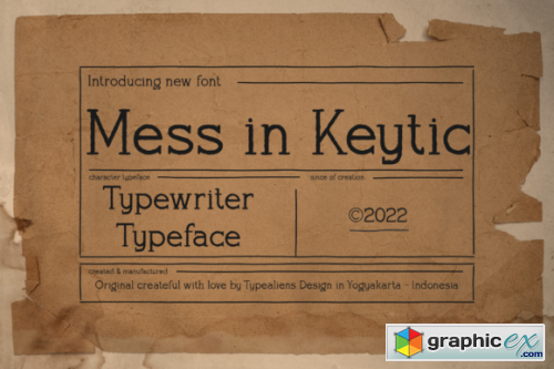 Mess in Keytic Font