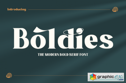 Boldies - Modern Bold Serif Font