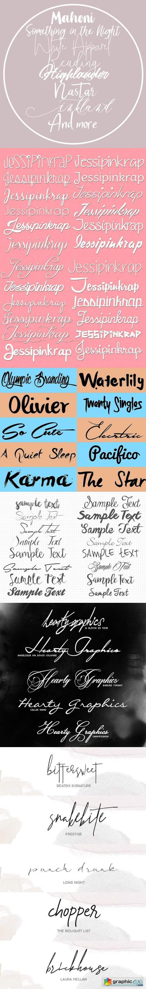 70+ Signature Fonts Pack