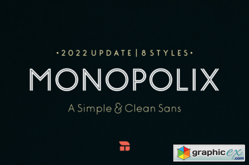 Monopolix - A Simple & Clean Sans