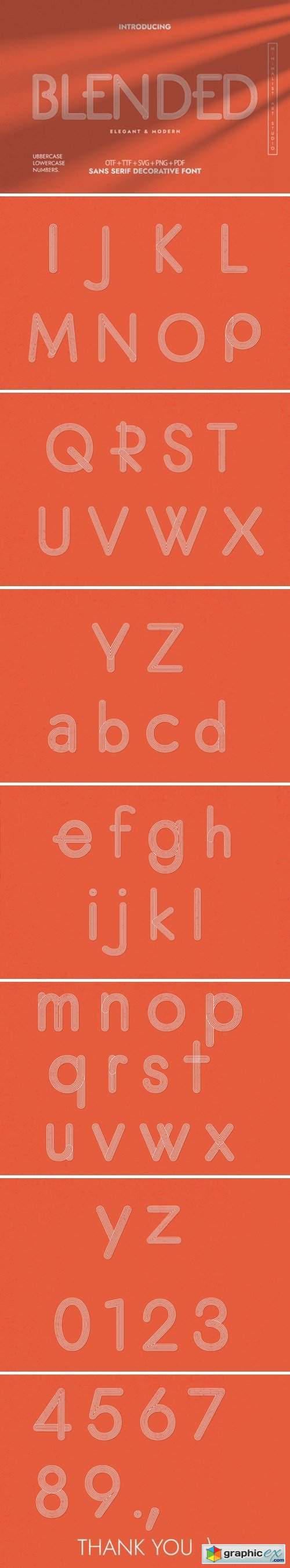 Blended Font