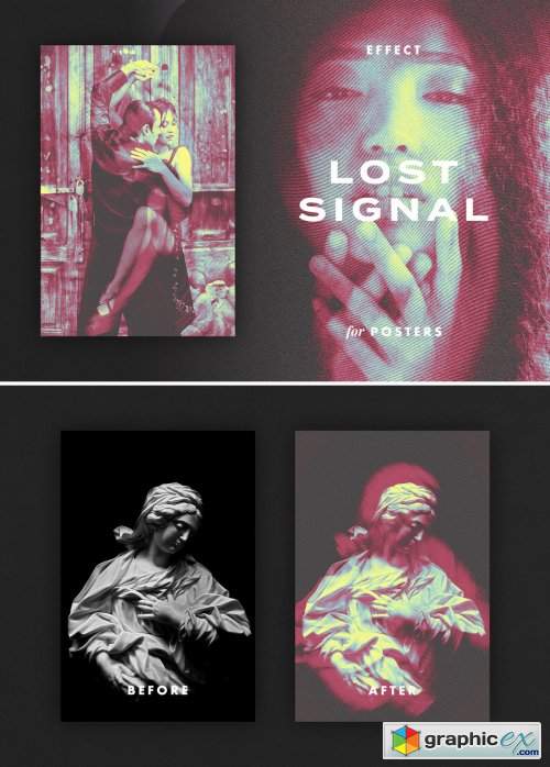 Lost Signal Effect for Posters 