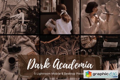 Dark Academia Fashion Lightroom Presets