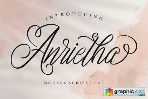 Anrietha | Modern Script Font