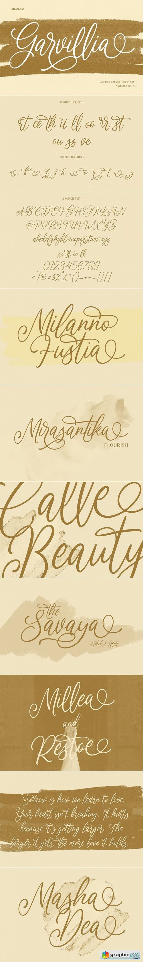 Garvillia Beauty Script Font