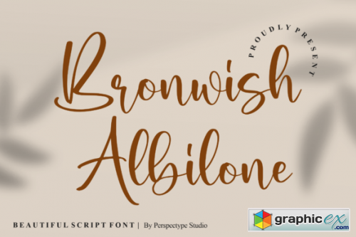  Bronwish Albilone Font 