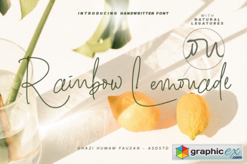 Rainbow Lemonade Font