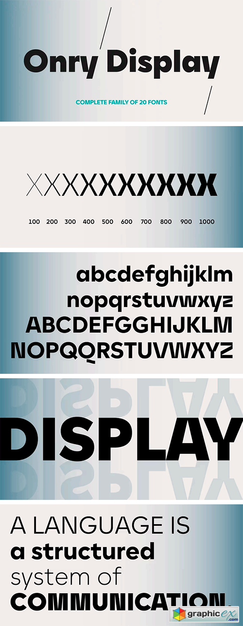 Onry Display Font Family