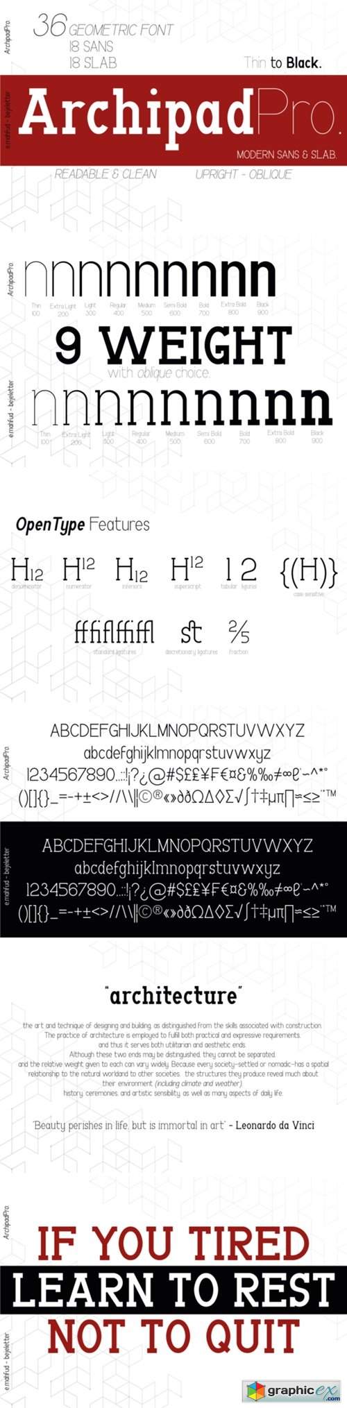  Archipad Pro Font 