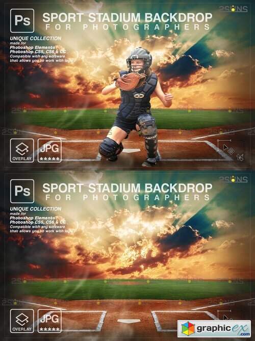 Baseball Backdrop Sports Digital 