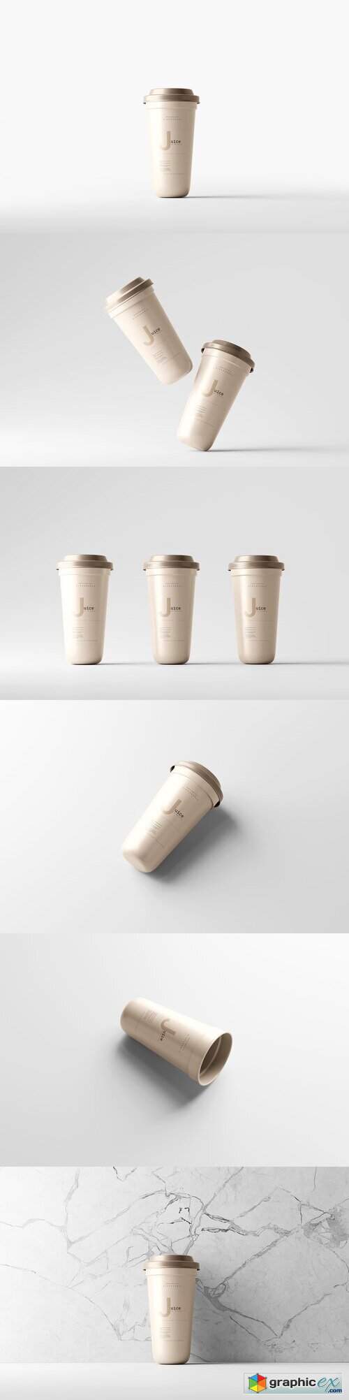  Disposable Plastic Cup Mockup 