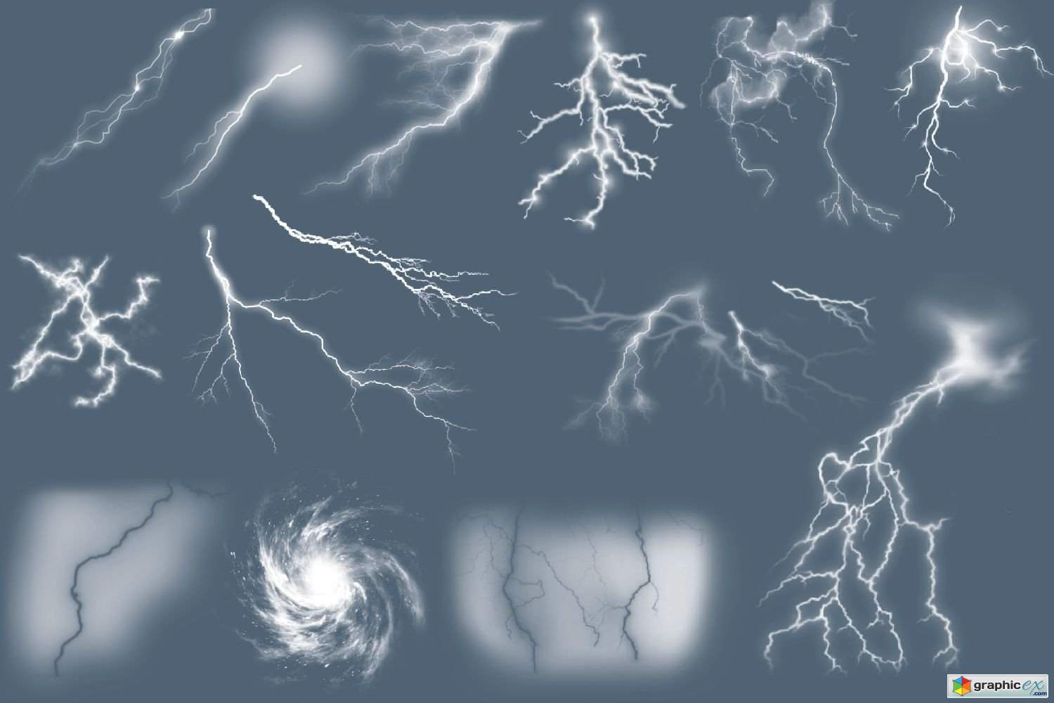 Storm and Lightning Procreate Brushes 
