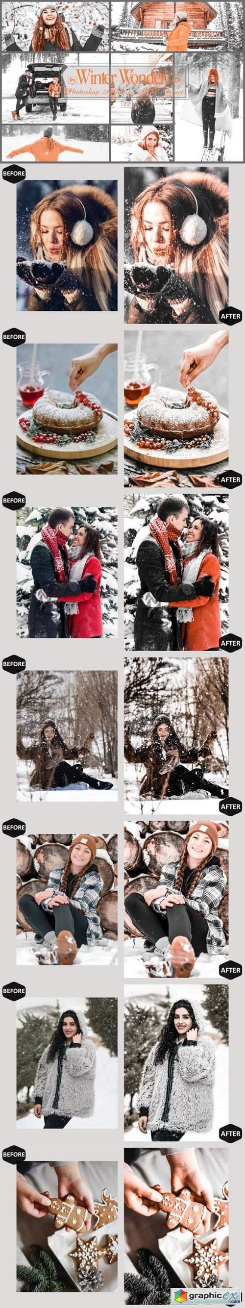 12 Winter Wonder Photoshop Actions
