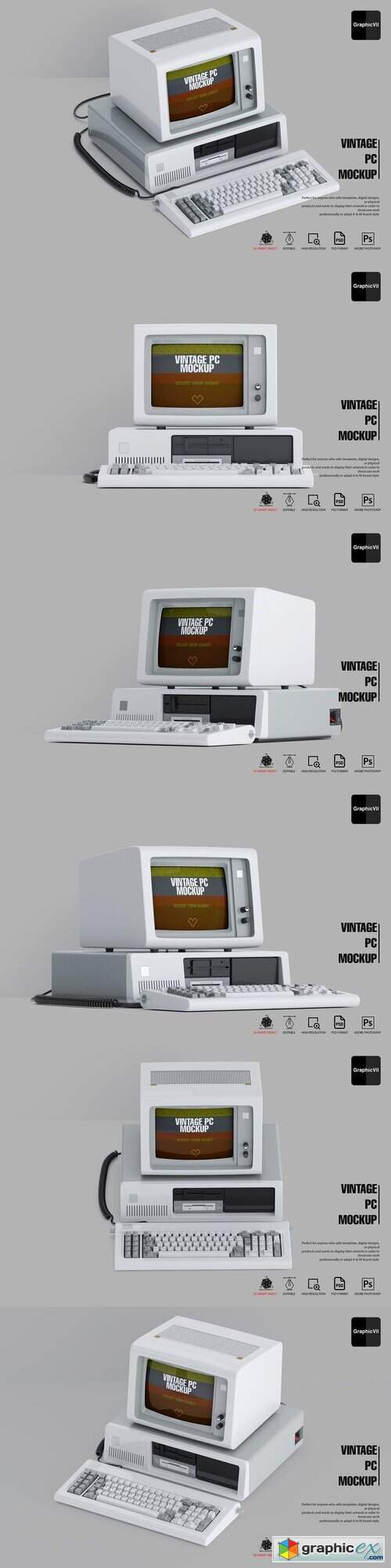 Vintage PC Mockup Part 2 IBM 5150 
