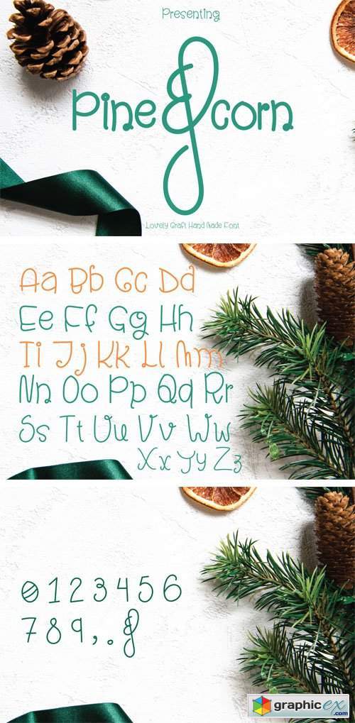 Pine & Corn - Lovely Craft Handwritten Font