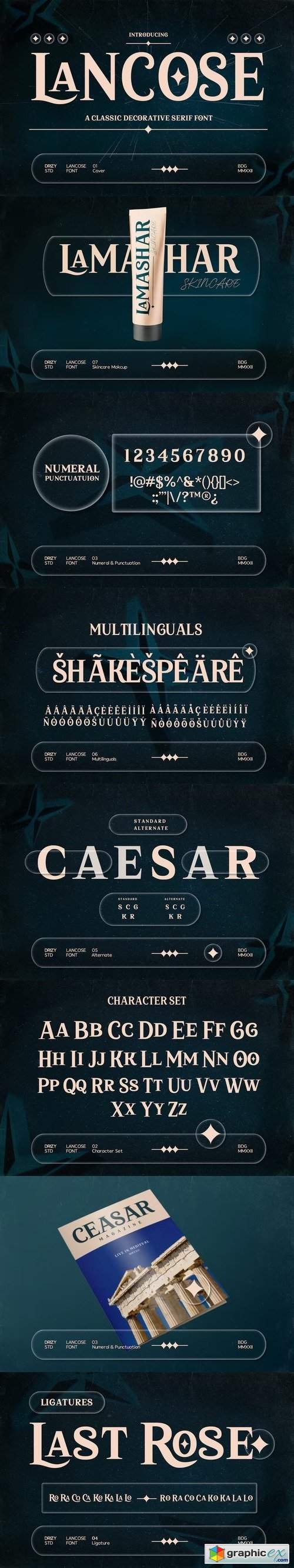 Lancose - Classic Serif Font