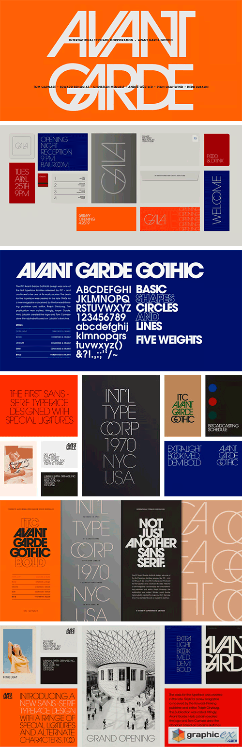 ITC Avant Garde Gothic PRO Font Family