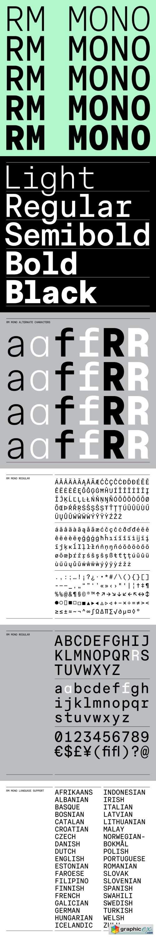CoType Foundry RM Mono font Family