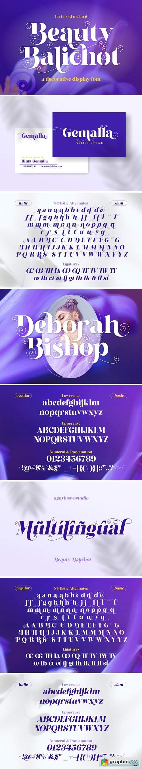Beauty Balichot - A Decorative Serif Font