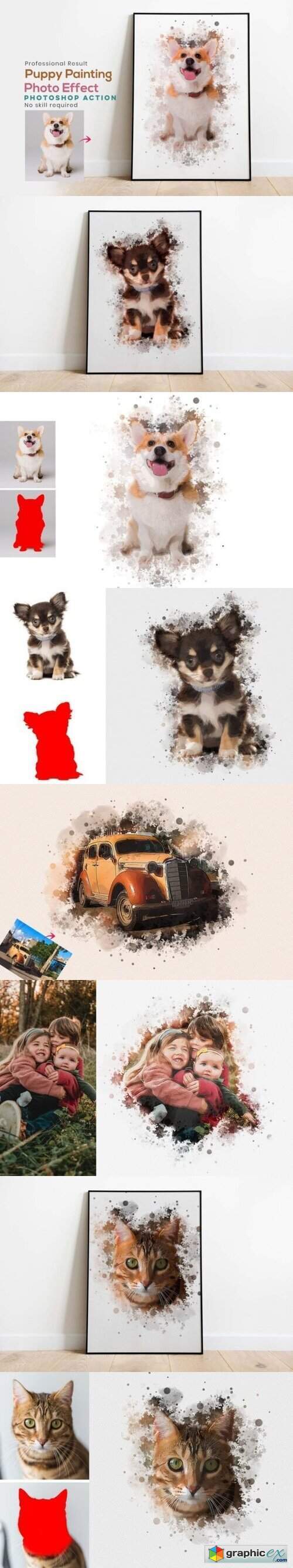 Puppy Painting Photoshop Action