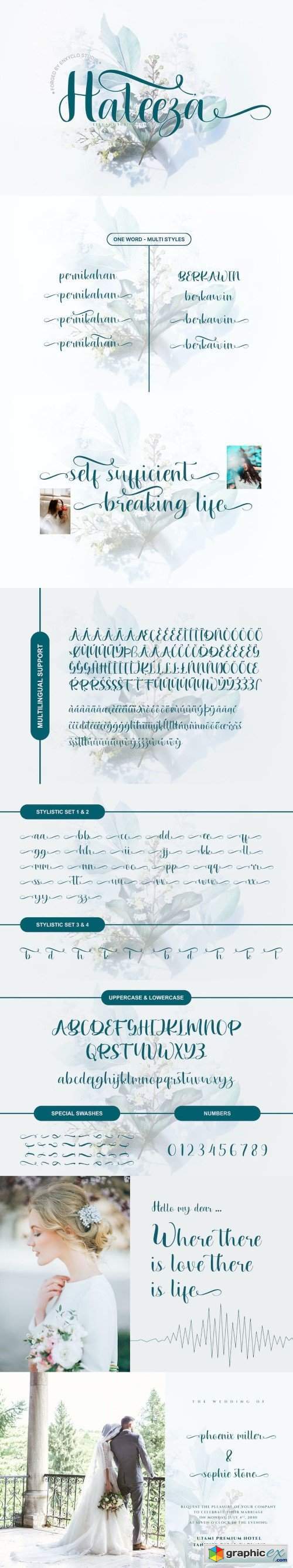 HALEEZA - Elegant Script Font