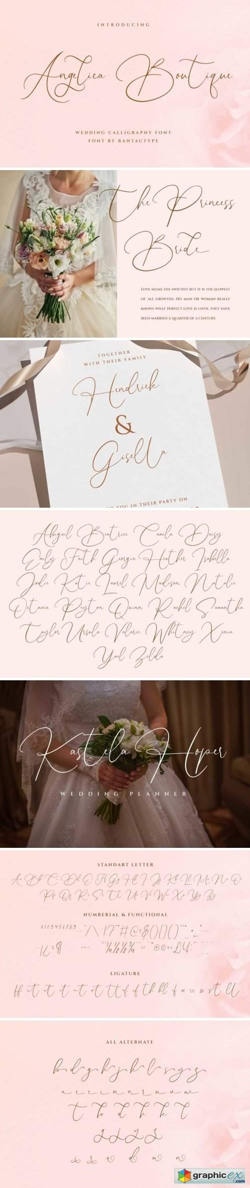  Angelica Boutique- Calligraphy Font 