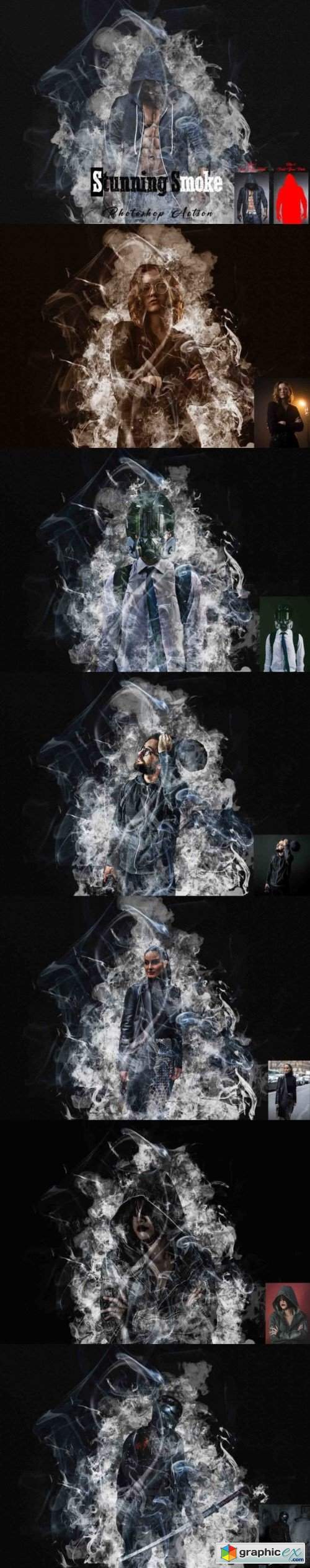 Stunning Smoke Photoshop Action