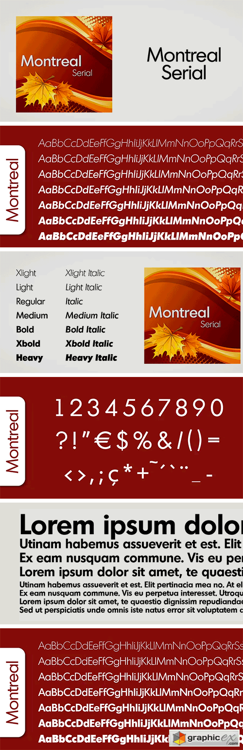 Montreal Serial Font Family